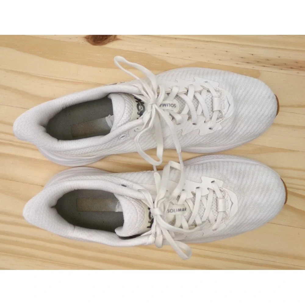 Hoka One One Solimar Running Shoes Womens White Size 8 B Sneakers 1123075